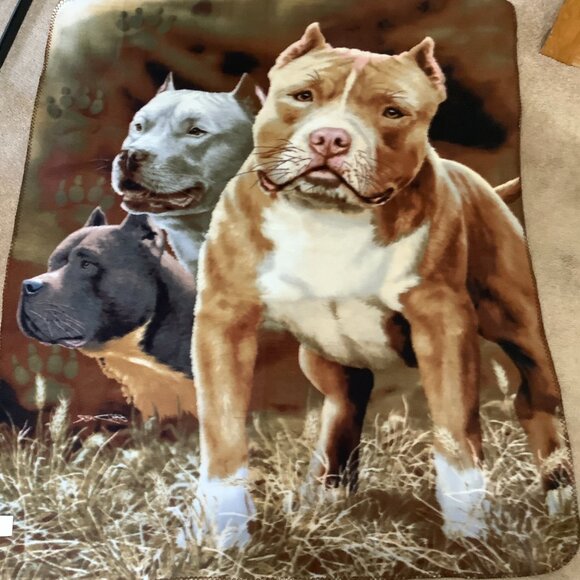 BullDog Theme Gardner Lap Coverlet 60" x 50" Brown Tones NWOT - Picture 6 of 8